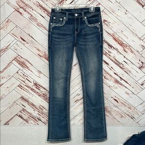 Grace in LA bootcut embellished jeans